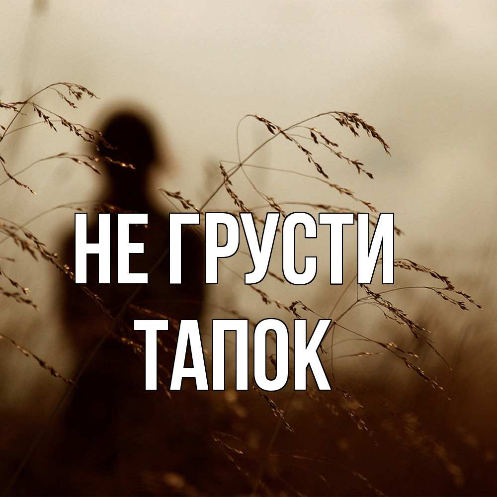 Открытка на каждый день с именем, Тапок Не грусти грусть Прикольная открытка с пожеланием онлайн скачать бесплатно 