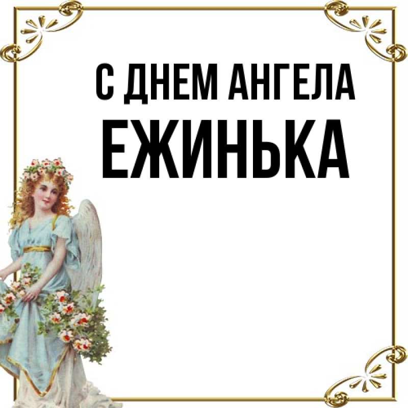 Картинка С днем ангела, ежинька