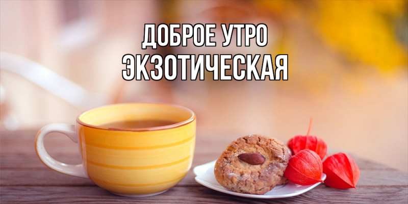 Картинка Доброе утро, Экзотическая
