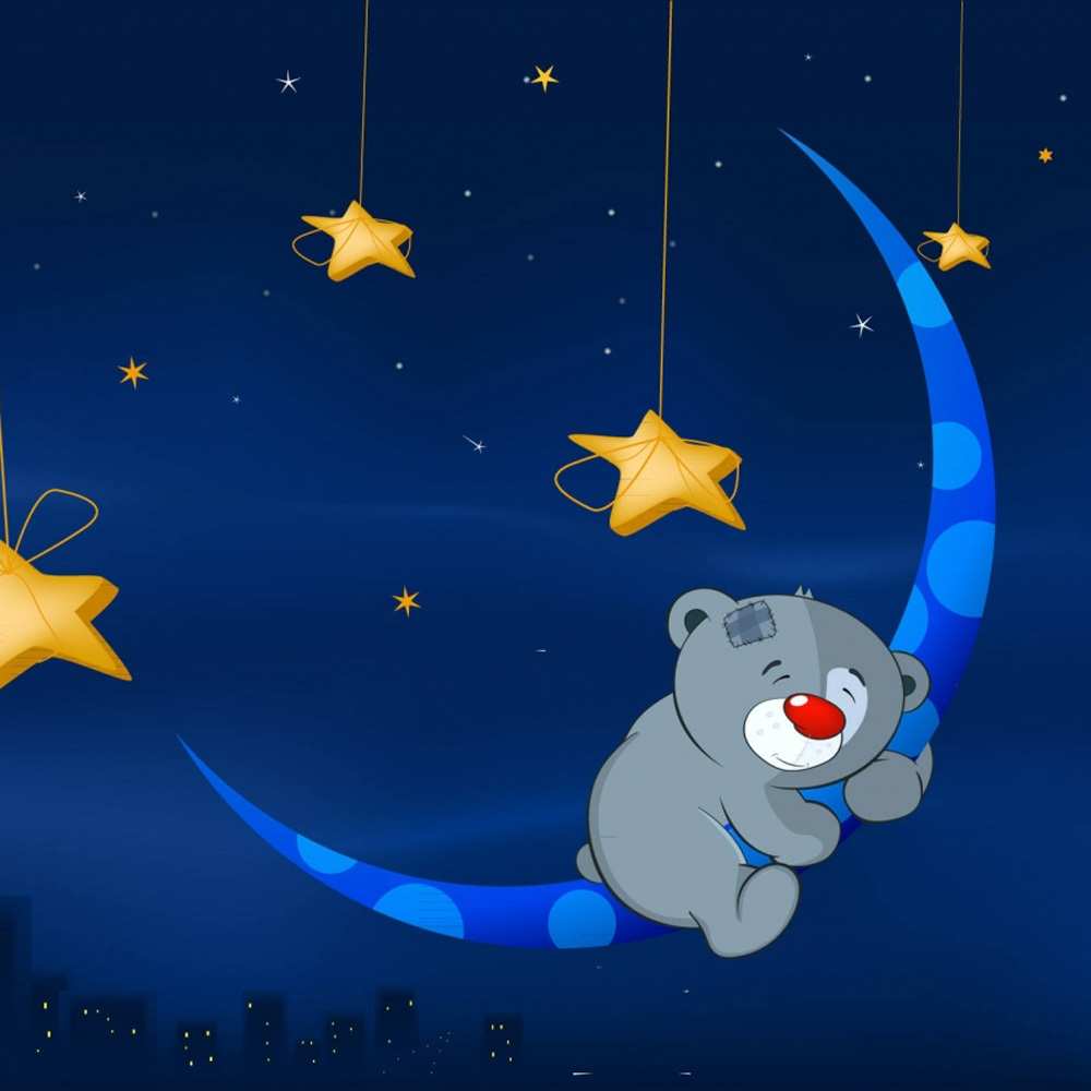 Открытка на каждый день с именем, Диванчик Спокойной ночи над городом Прикольная открытка с пожеланием онлайн скачать бесплатно 