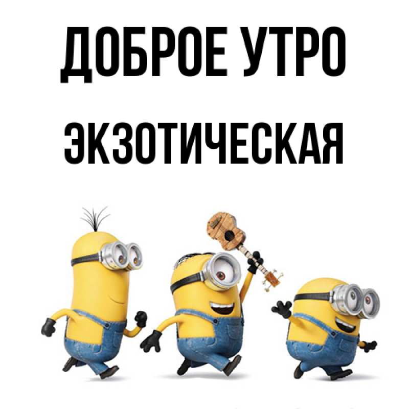 Картинка Доброе утро, Экзотическая
