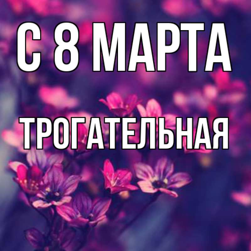 Картинка C 8 МАРТА, Тpогательная