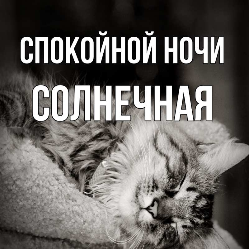 Картинка Спокойной ночи, солнечная