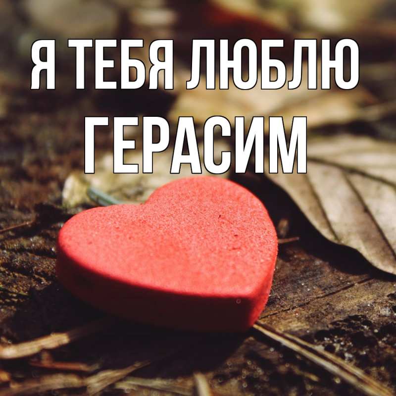 Картинка Я тебя люблю, Герасим