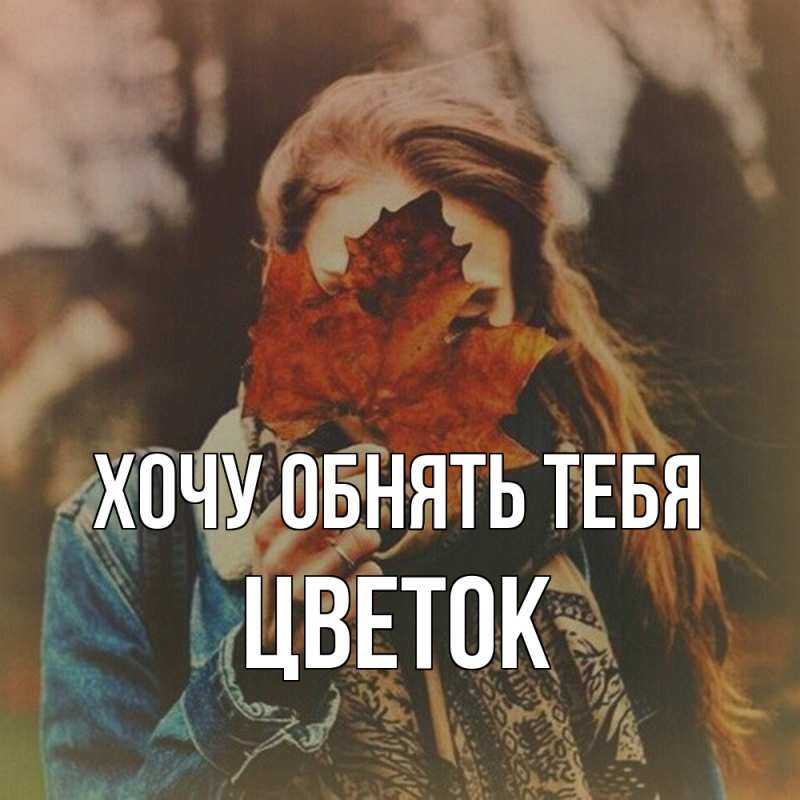 Картинка Хочу обнять тебя, Цветок