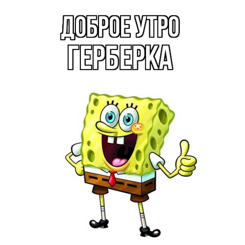 Картинка Доброе утро, Герберка