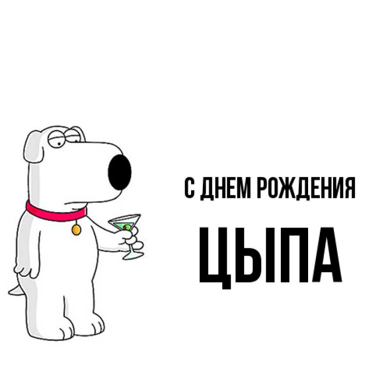 Картинка С днем рождения, Цыпа