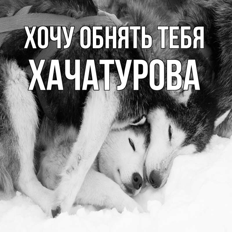 Картинка Хочу обнять тебя, ХАЧАТУРОВА