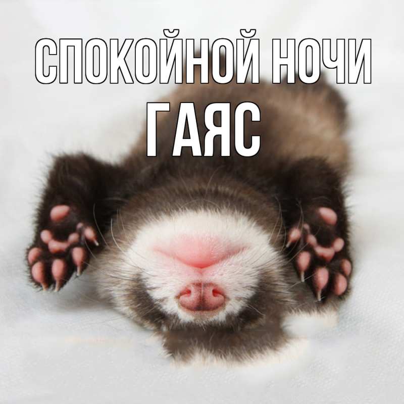 Открытка с именем, Гаяс, Спокойной ночи