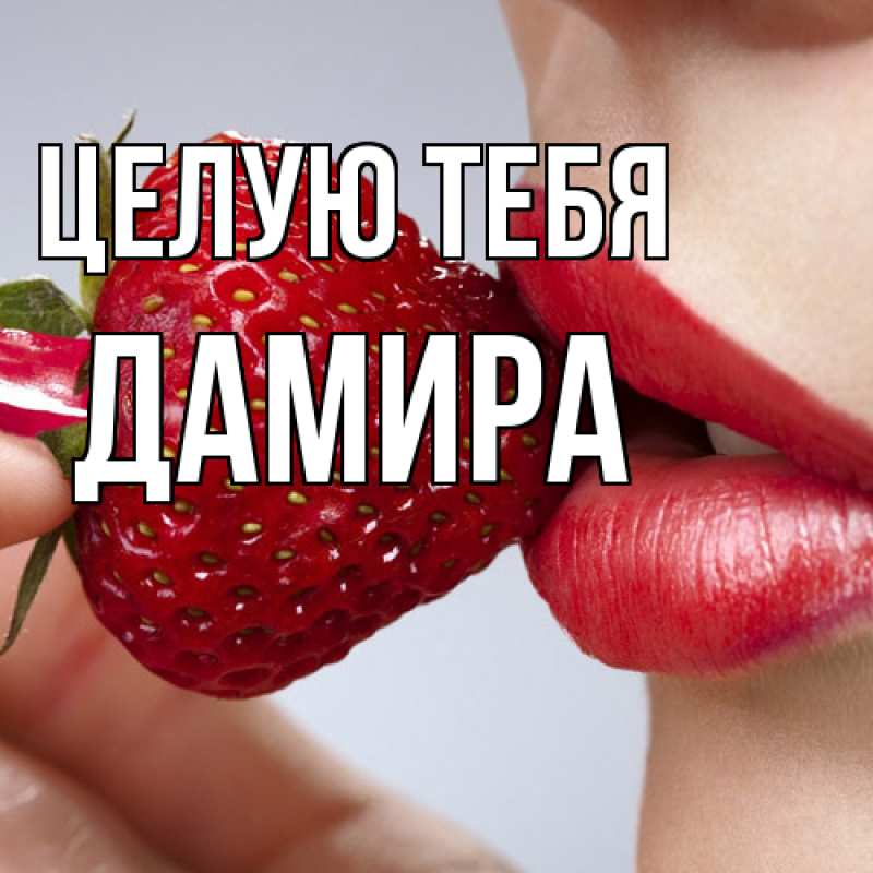 Картинка Целую тебя, Дамира