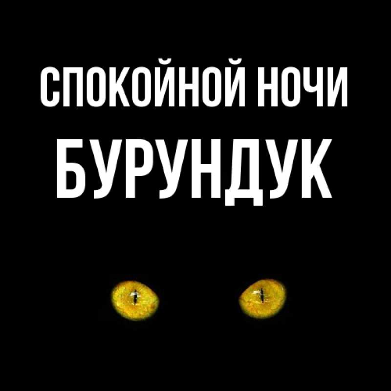 Картинка Спокойной ночи, Бурундук