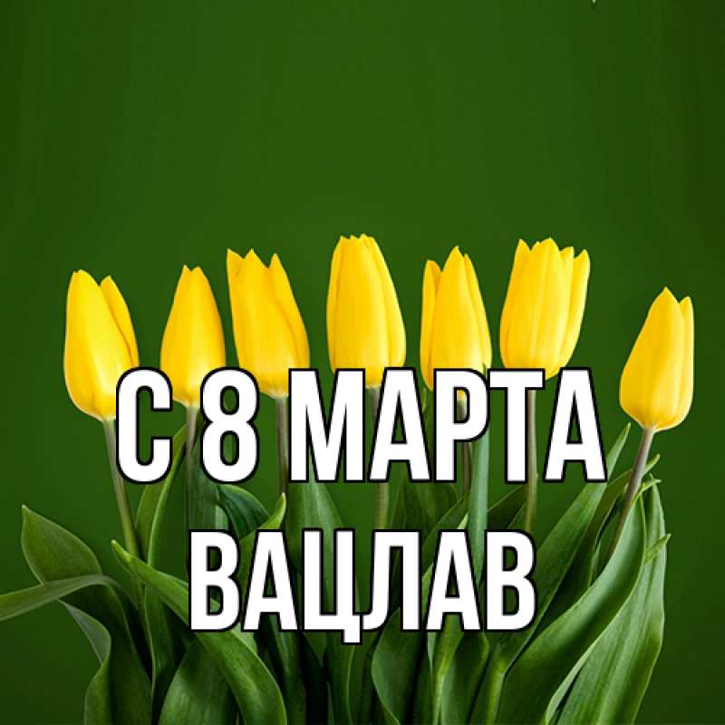 Картинка C 8 МАРТА, Вацлав