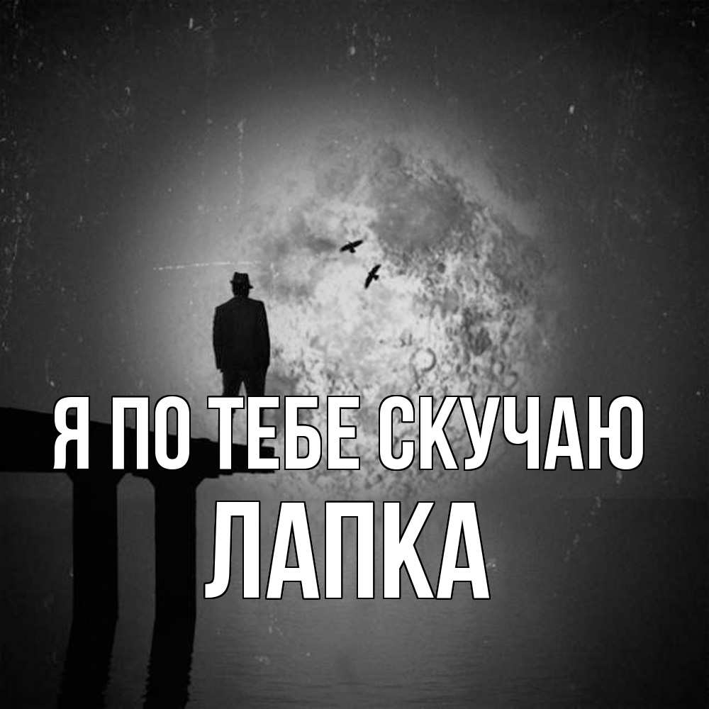 Открытка на каждый день с именем, лапка Я по тебе скучаю мост 1 Прикольная открытка с пожеланием онлайн скачать бесплатно 