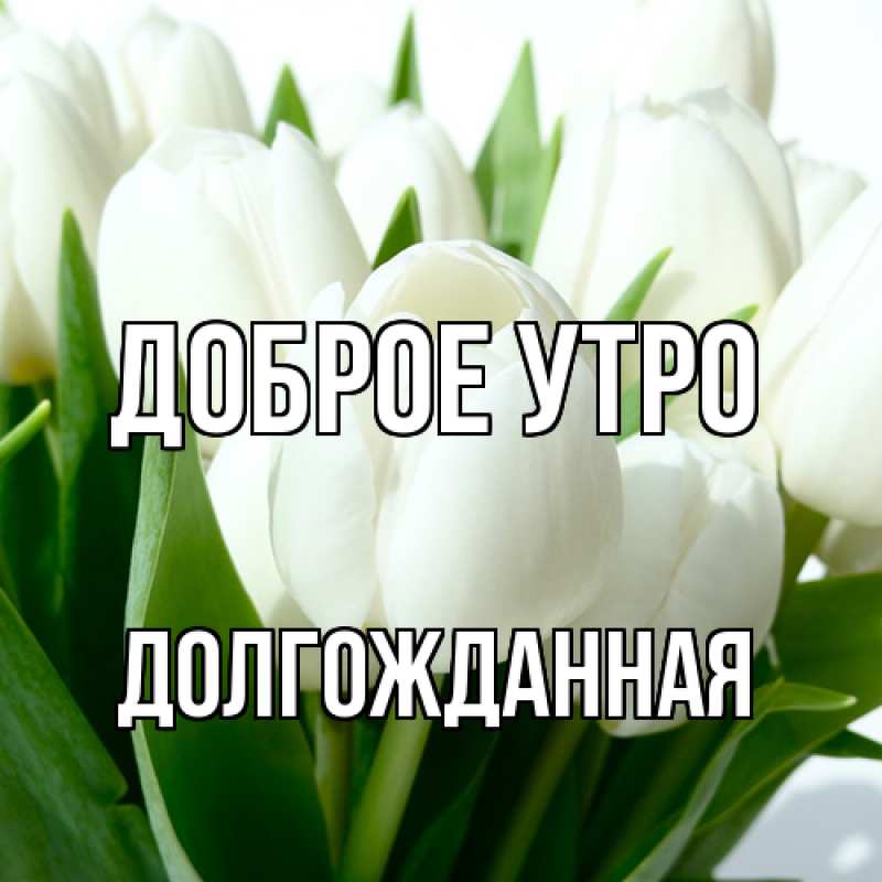 Картинка Доброе утро, Долгожданная
