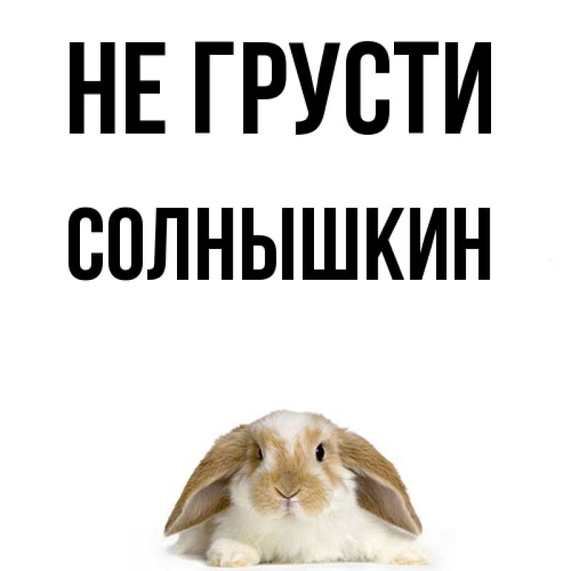 Картинка Не грусти, Солнышкин