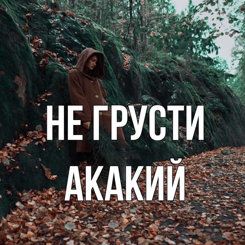Картинка Не грусти, Акакий