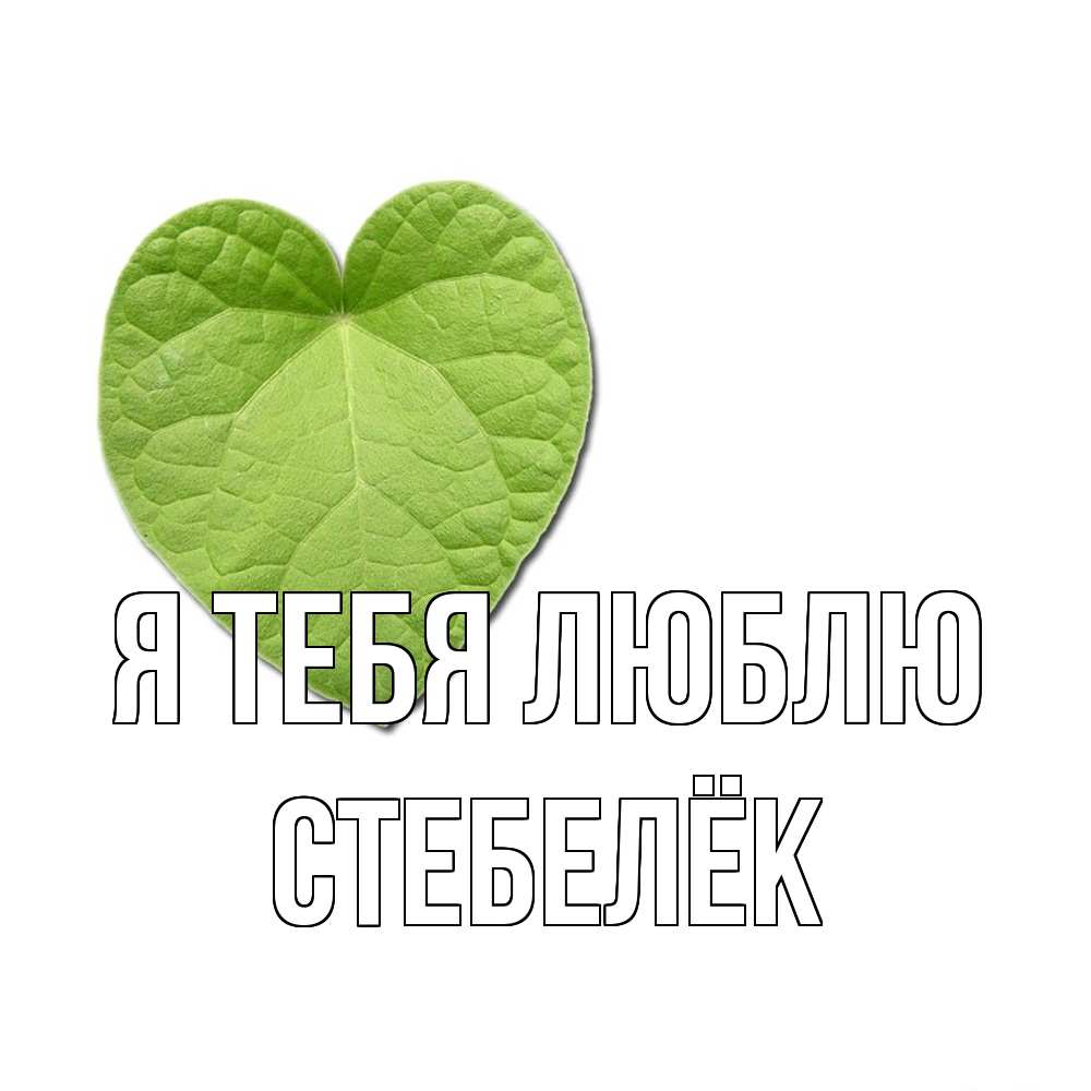 Открытка на каждый день с именем, Стебелёк Я тебя люблю тебе Прикольная открытка с пожеланием онлайн скачать бесплатно 