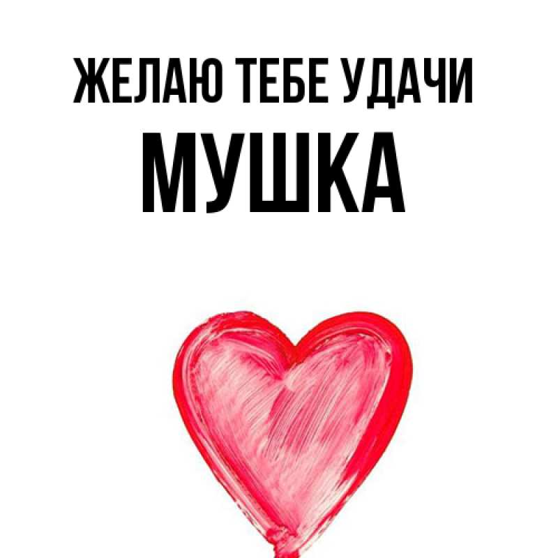 Картинка Желаю тебе удачи, мушка