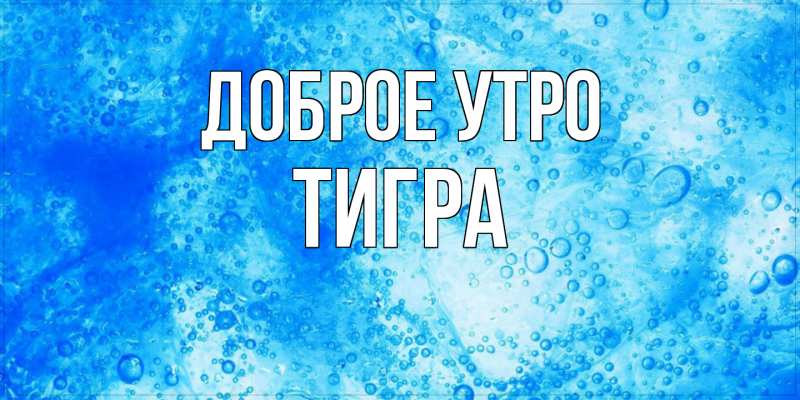 Картинка Доброе утро, Тигpа