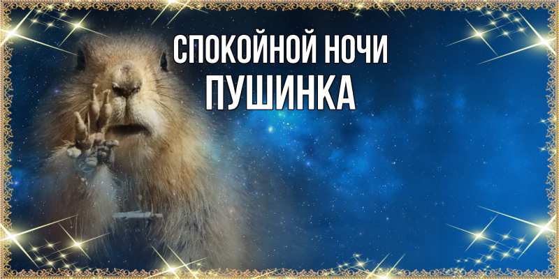 Картинка Спокойной ночи, пушинка