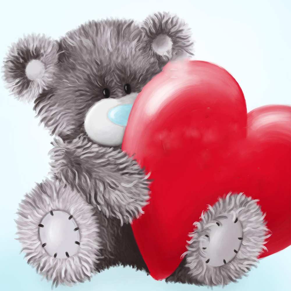 Открытка на каждый день с именем, сердце Я тебя люблю медвежуся Прикольная открытка с пожеланием онлайн скачать бесплатно 