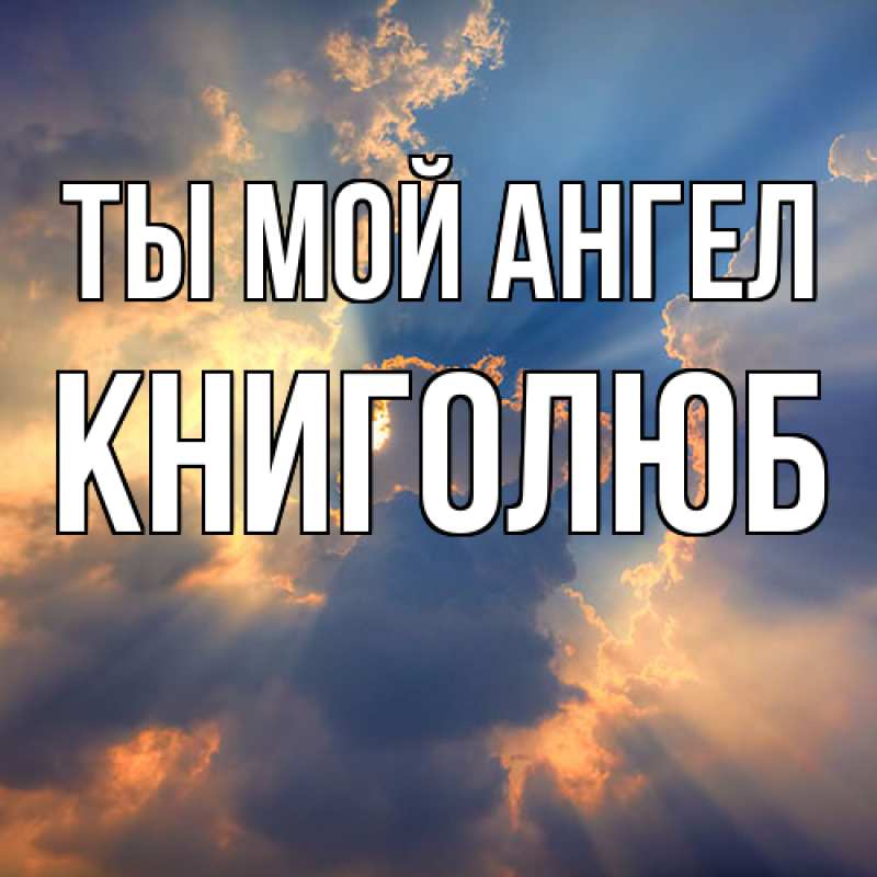 Картинка Ты мой ангел, Книголюб