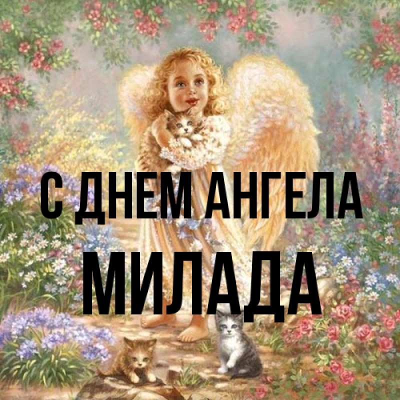 Картинка С днем ангела, Милада