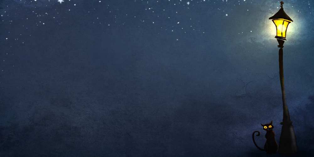 Открытка на каждый день с именем, Магдалина Спокойной ночи желтый фонарь на пустой улице Прикольная открытка с пожеланием онлайн скачать бесплатно 