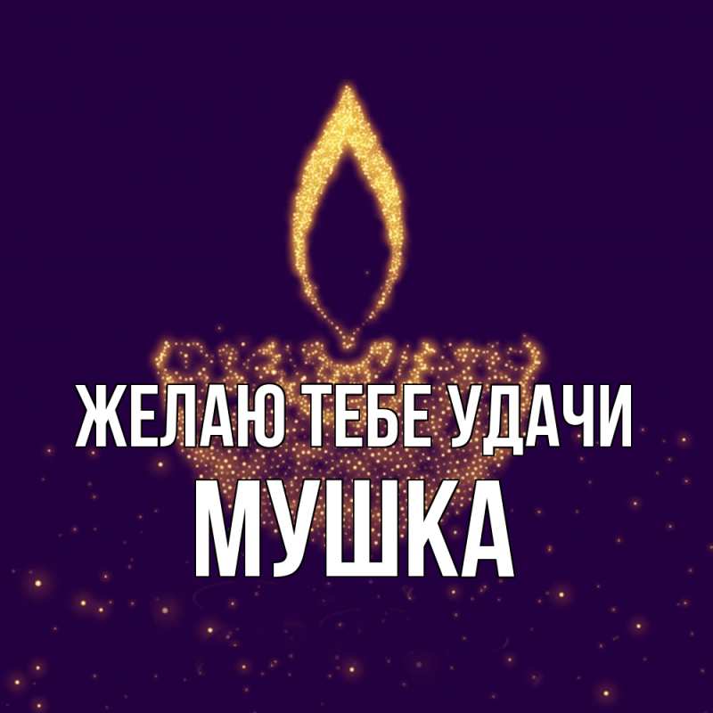 Картинка Желаю тебе удачи, мушка