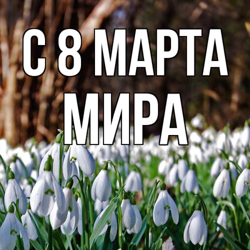Картинка C 8 МАРТА, Мира