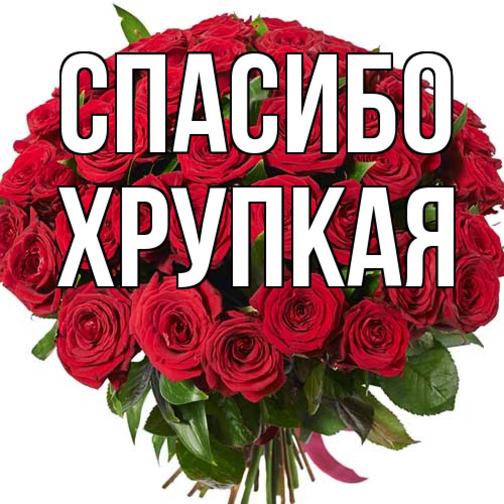 Открытка на каждый день с именем, Хрупкая Спасибо букет красных роз Прикольная открытка с пожеланием онлайн скачать бесплатно 