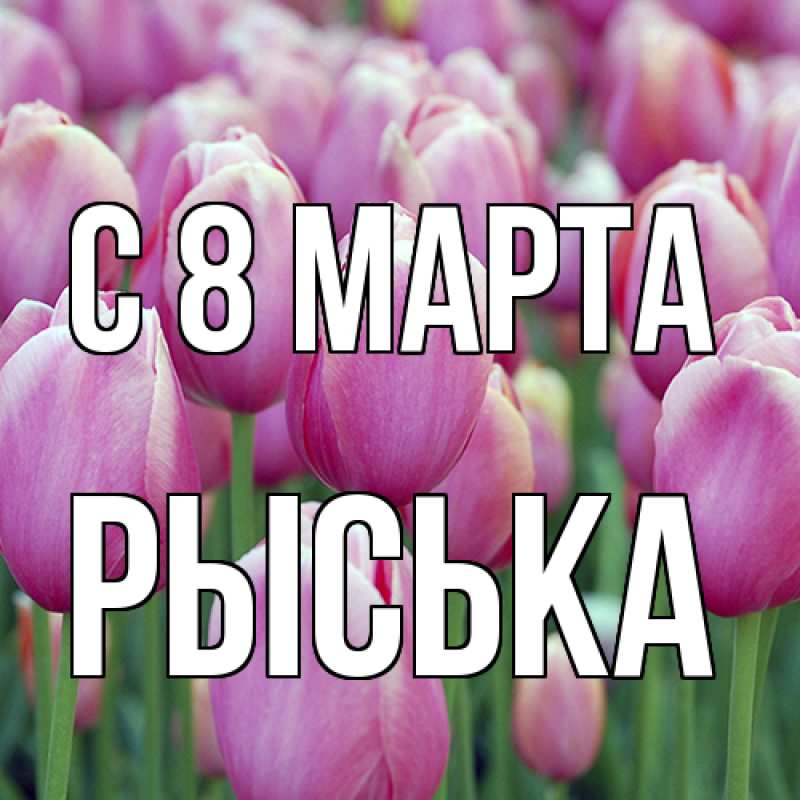 Картинка C 8 МАРТА, Рыська