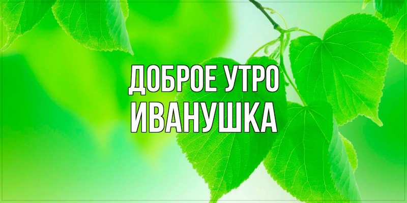 Картинка Доброе утро, Иванушка