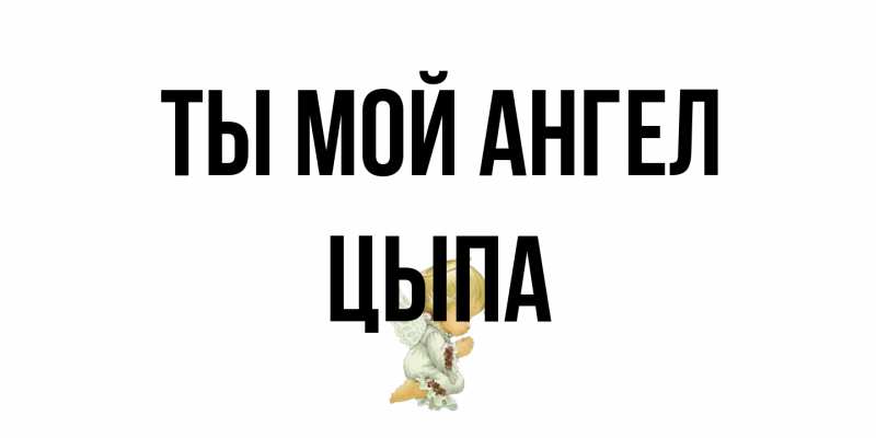 Картинка Ты мой ангел, Цыпа