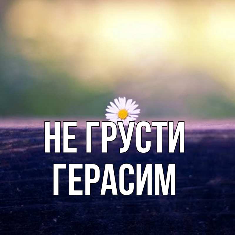 Картинка Не грусти, Герасим