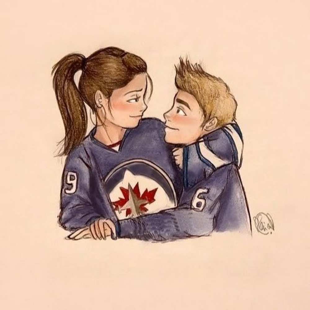 Открытка на каждый день с именем, Малинка Хочу обнять тебя влюбленно смотрят друг на друга Прикольная открытка с пожеланием онлайн скачать бесплатно 