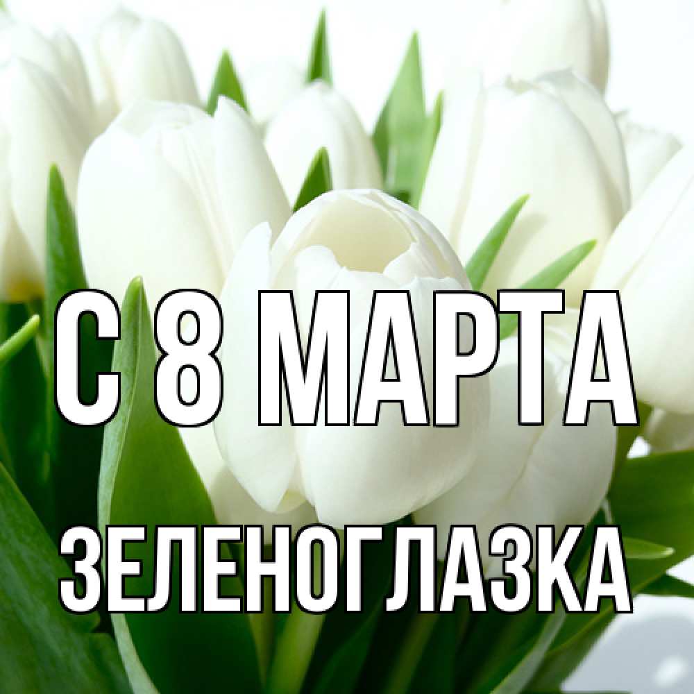Открытка на каждый день с именем, зеленоглазка C 8 МАРТА цветы Прикольная открытка с пожеланием онлайн скачать бесплатно 