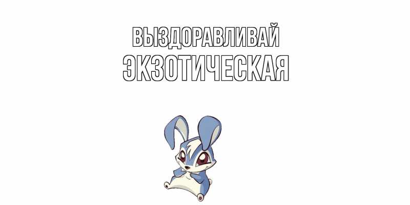 Картинка Выздоравливай, Экзотическая