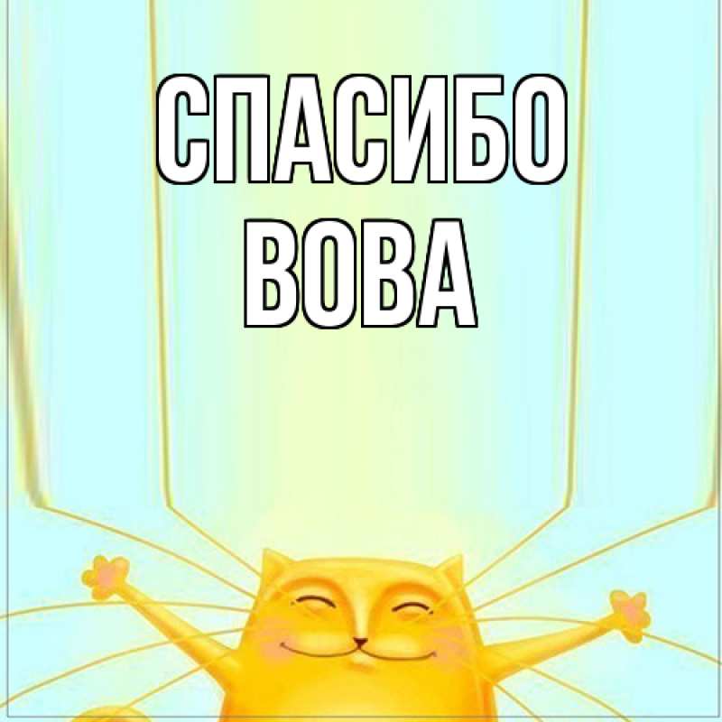 Картинка Спасибо, Вова
