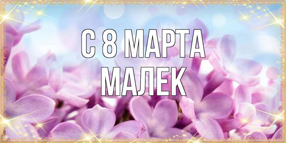 Открытка на каждый день с именем, Малек C 8 МАРТА открытка на международный женский день с цветами Прикольная открытка с пожеланием онлайн скачать бесплатно 