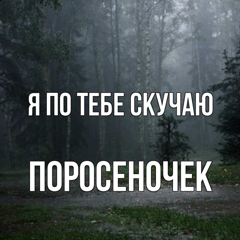 Картинка Я по тебе скучаю, поросеночек