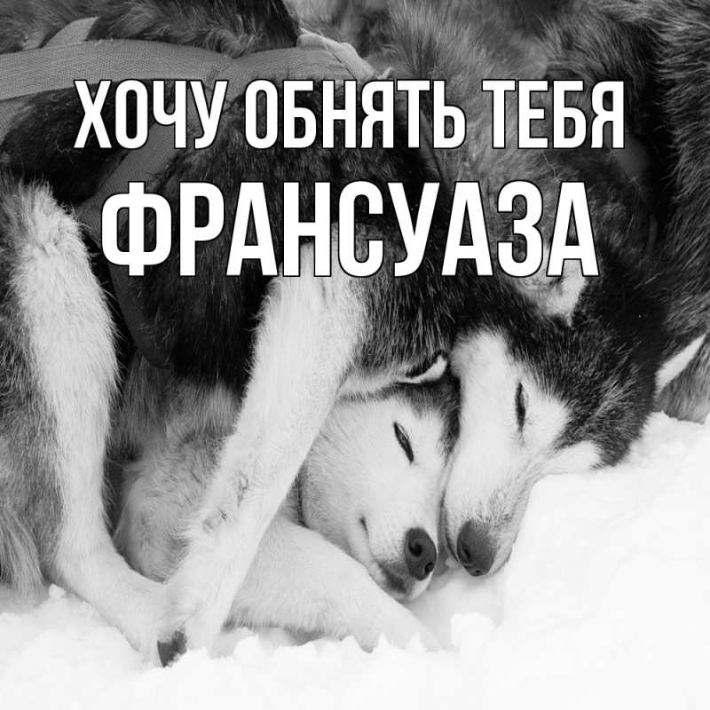 Картинка Хочу обнять тебя, Франсуаза