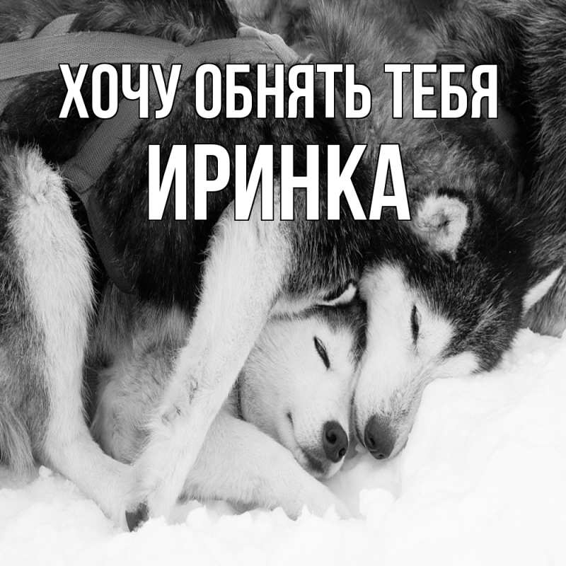 Картинка Хочу обнять тебя, Иринка