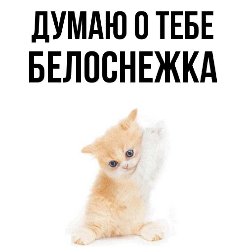 Картинка Думаю о тебе, Белоснежка