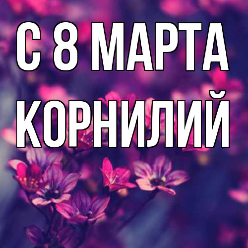 Картинка C 8 МАРТА, Корнилий