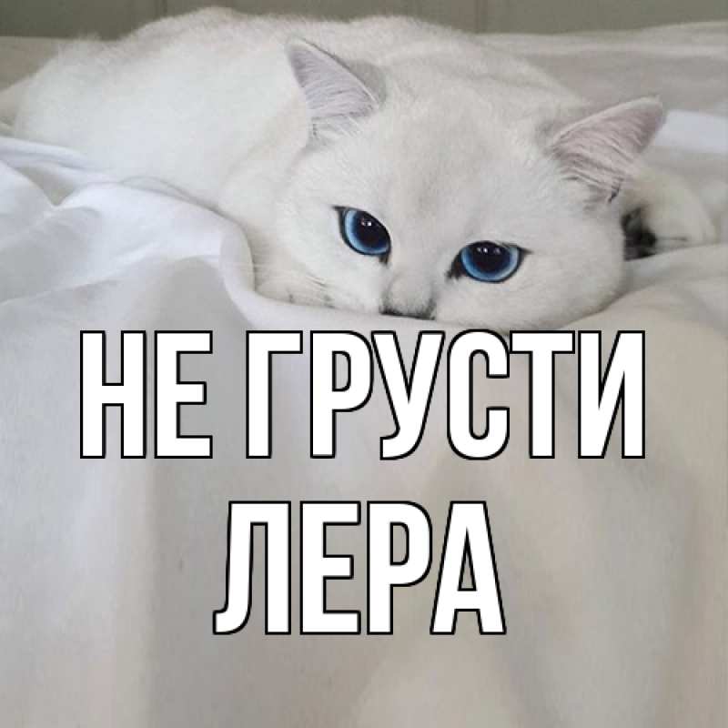 Картинка Не грусти, Лера
