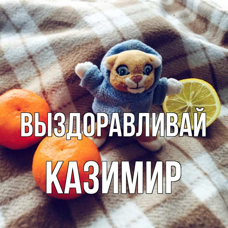 Картинка Выздоравливай, Казимир