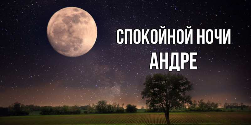 Картинка Спокойной ночи, Андре