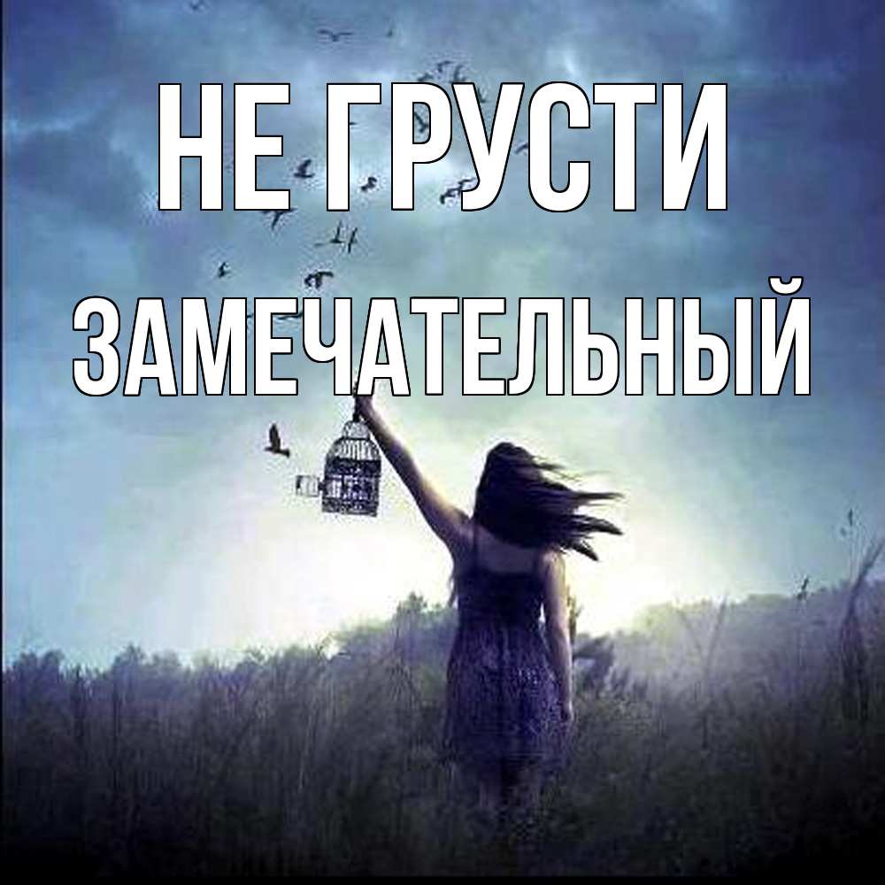 Открытка на каждый день с именем, Замечательный Не грусти на волю Прикольная открытка с пожеланием онлайн скачать бесплатно 