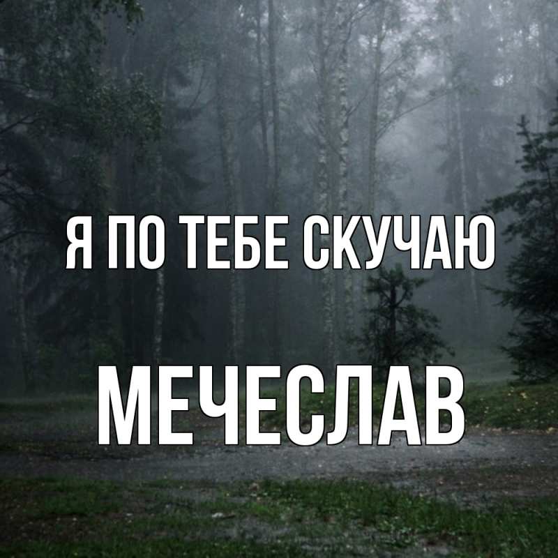 Картинка Я по тебе скучаю, Мечеслав
